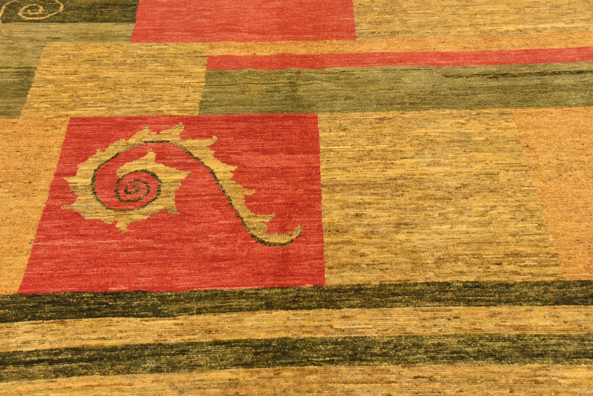 5' 3 x 6' 3 Hand Knotted Modern Ziegler Rug