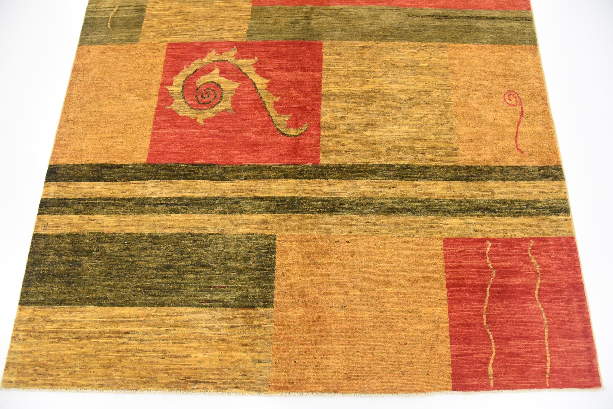 5' 3 x 6' 3 Hand Knotted Modern Ziegler Rug