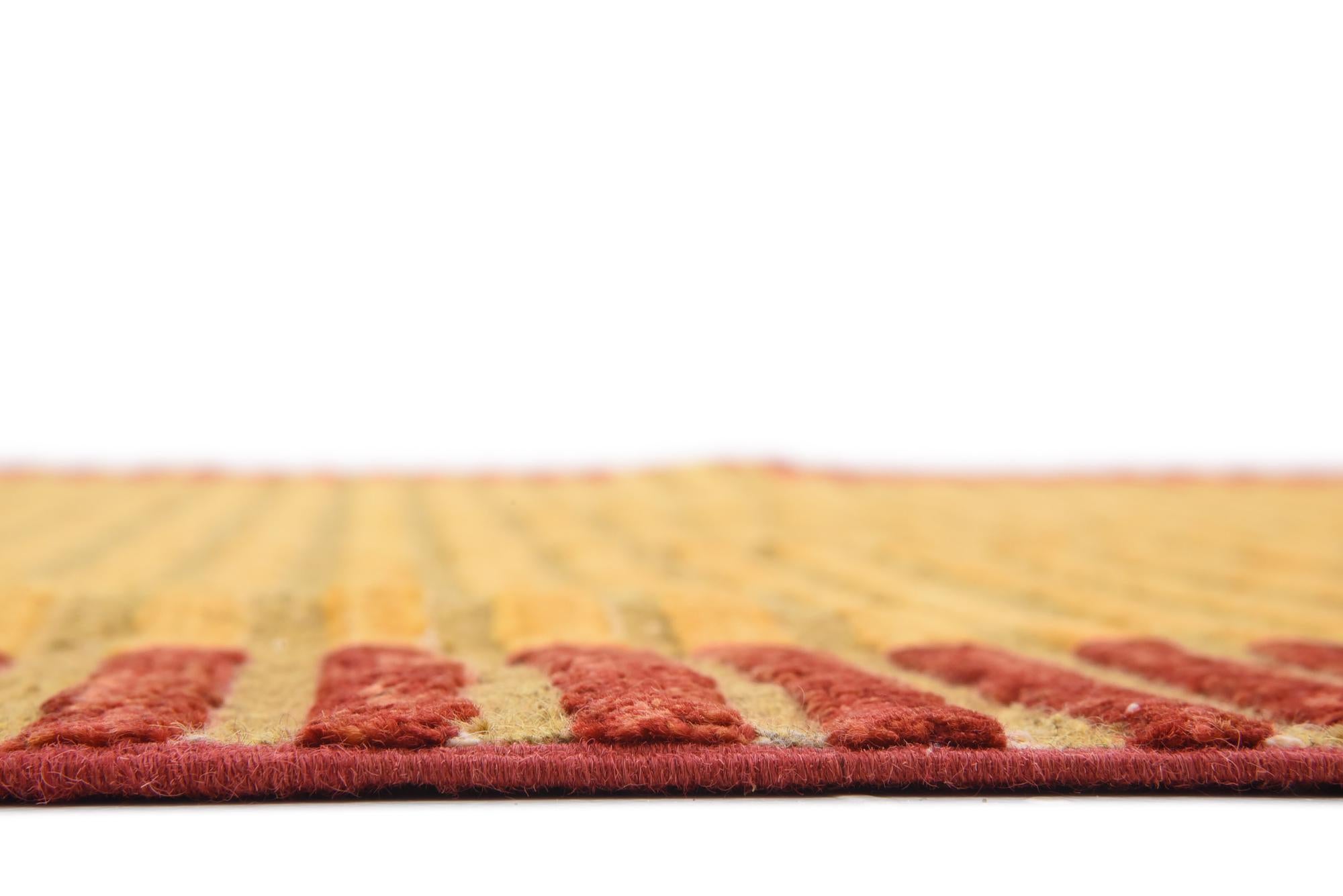 5' 3 x 6' 3 Hand Knotted Modern Ziegler Rug