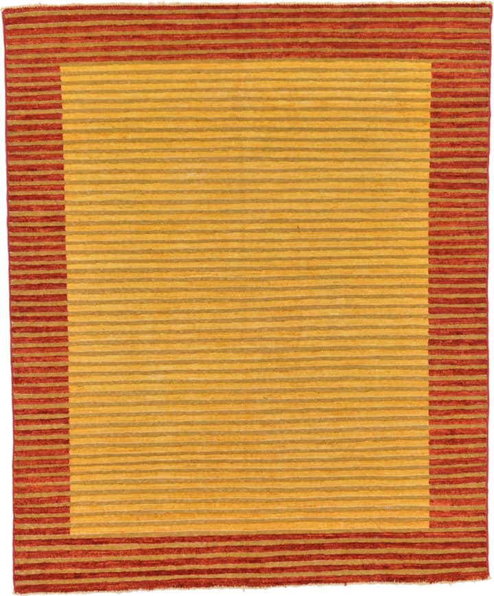 5' 3 x 6' 3 Hand Knotted Modern Ziegler Rug