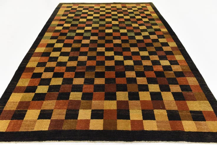 Detail image of 6' 5 x 8' 11 Hand Knotted Modern Ziegler Oriental Rug