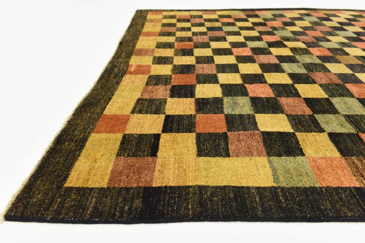 Detail image of 6' 5 x 8' 11 Hand Knotted Modern Ziegler Oriental Rug