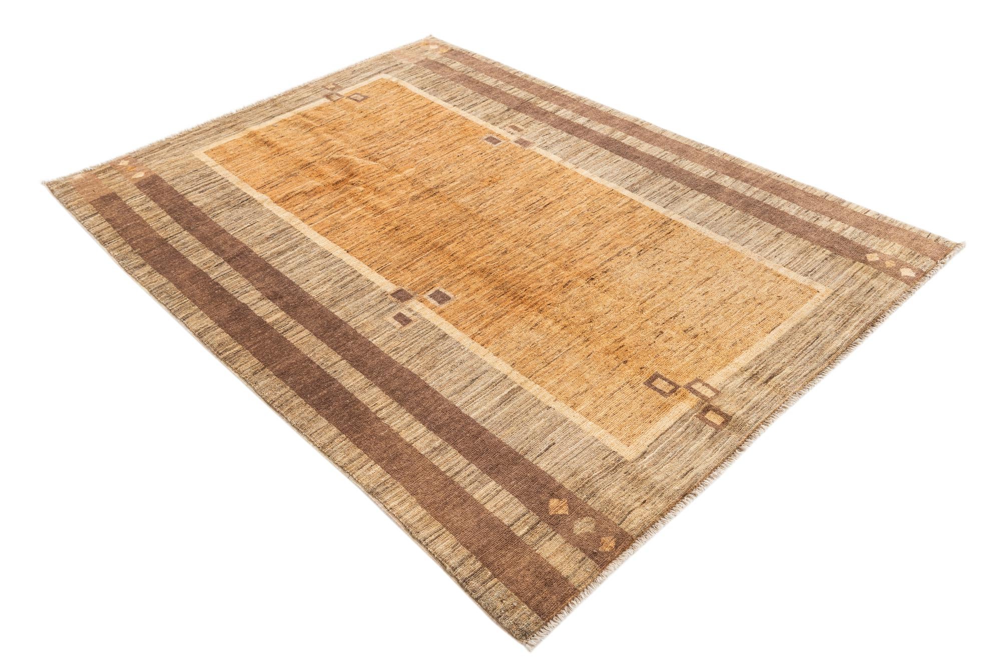 4' 10 x 6' 5 Hand Knotted Modern Ziegler Rug