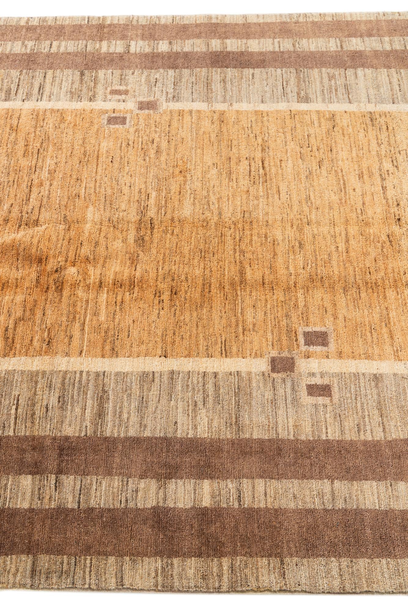 4' 10 x 6' 5 Hand Knotted Modern Ziegler Rug