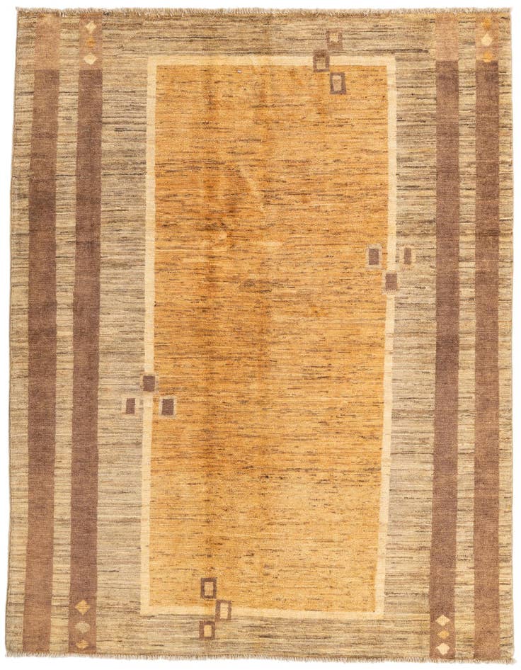 Detail image of 4' 10 x 6' 5 Hand Knotted Modern Ziegler Rug