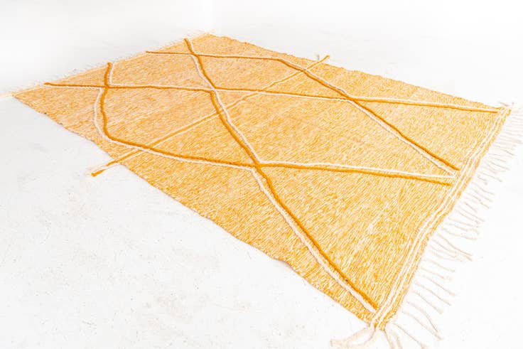 Detail image of 6' 6 x 9' 7 Hand Knotted Moroccan Wool Rug