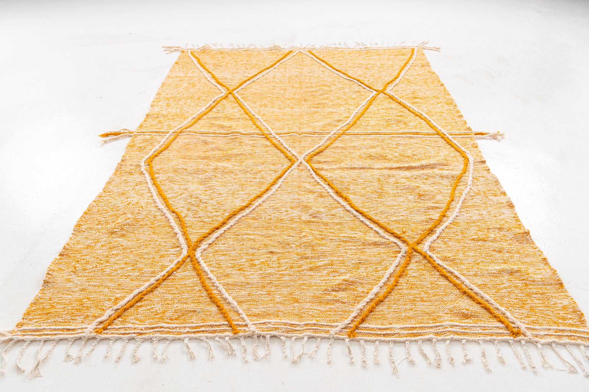 6' 6 x 9' 7 Hand Knotted Moroccan Wool Rug