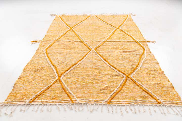 6' 6 x 9' 7 Hand Knotted Moroccan Wool Rug