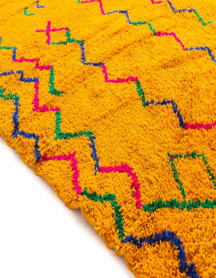 Detail image of 6' 10 x 9' 7  Hand Knotted Moroccan Wool Rug