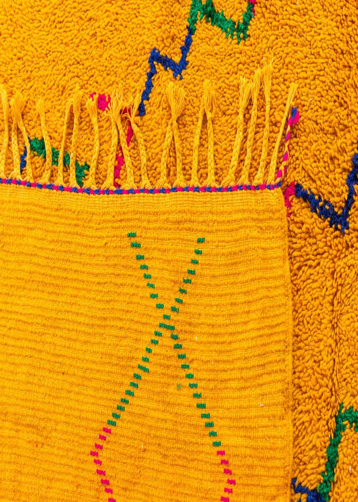 6' 10 x 9' 7 Hand Knotted Moroccan Wool Rug