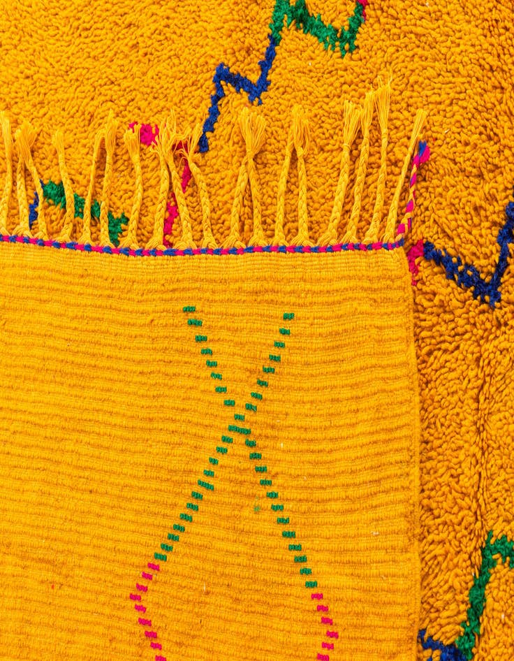 Detail image of 6' 10 x 9' 7  Hand Knotted Moroccan Wool Rug