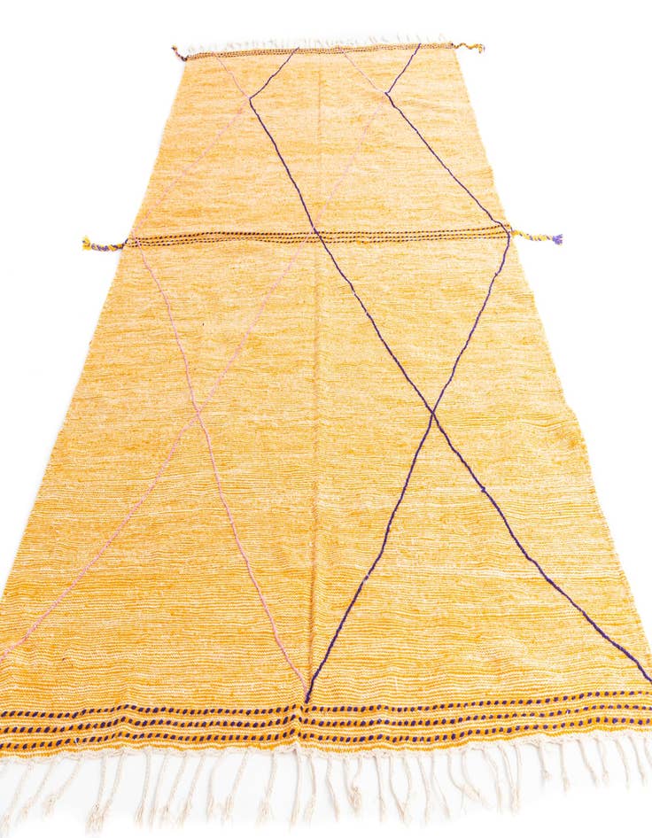 Detail image of 6' 8 x 10' 8  Hand Knotted Moroccan Wool Rug