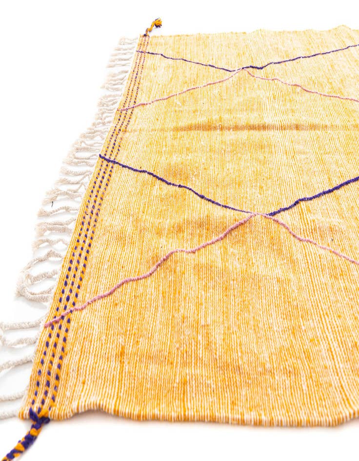 Detail image of 6' 8 x 10' 8  Hand Knotted Moroccan Wool Rug