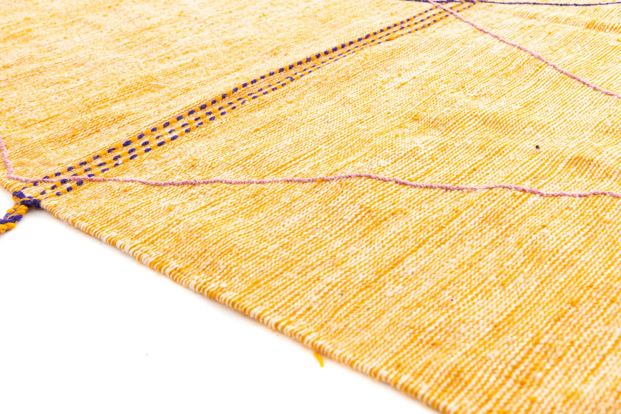 6' 8 x 10' 8 Hand Knotted Moroccan Wool Rug