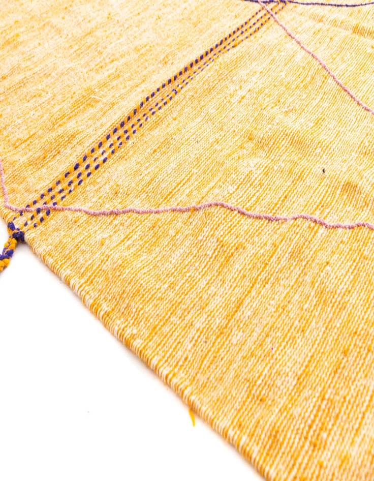 Detail image of 6' 8 x 10' 8  Hand Knotted Moroccan Wool Rug