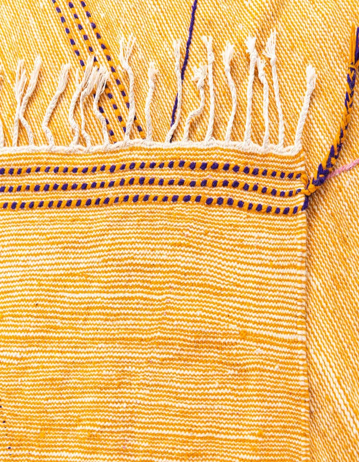 Detail image of 6' 8 x 10' 8  Hand Knotted Moroccan Wool Rug