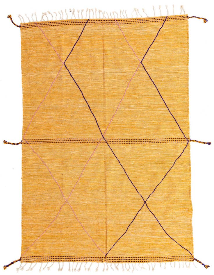 Detail image of 6' 8 x 10' 8 Hand Knotted Moroccan Wool Rug