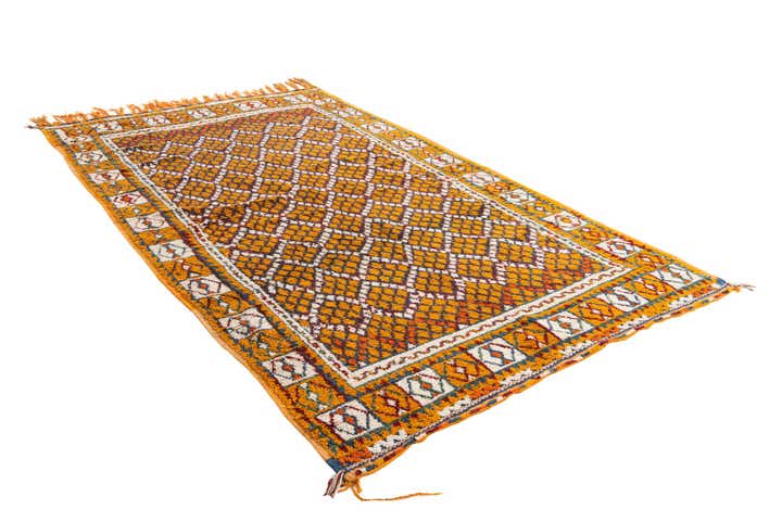 5' 4 x 9' Hand Knotted Moroccan Oriental Wool Rug