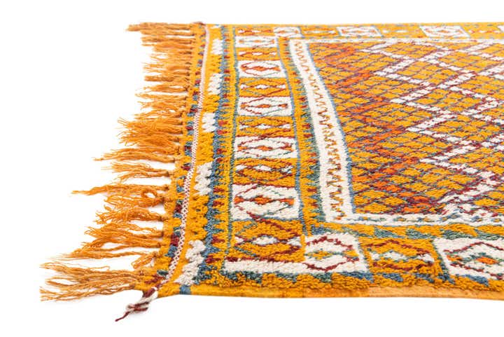 5' 4 x 9' Hand Knotted Moroccan Oriental Wool Rug