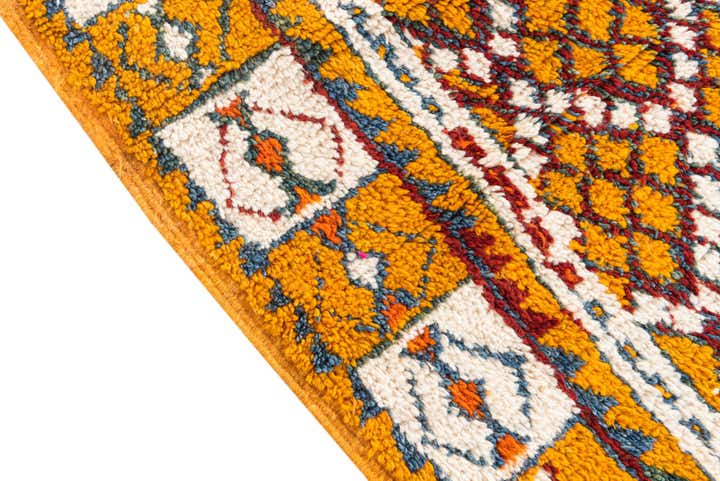 5' 4 x 9' Hand Knotted Moroccan Oriental Wool Rug