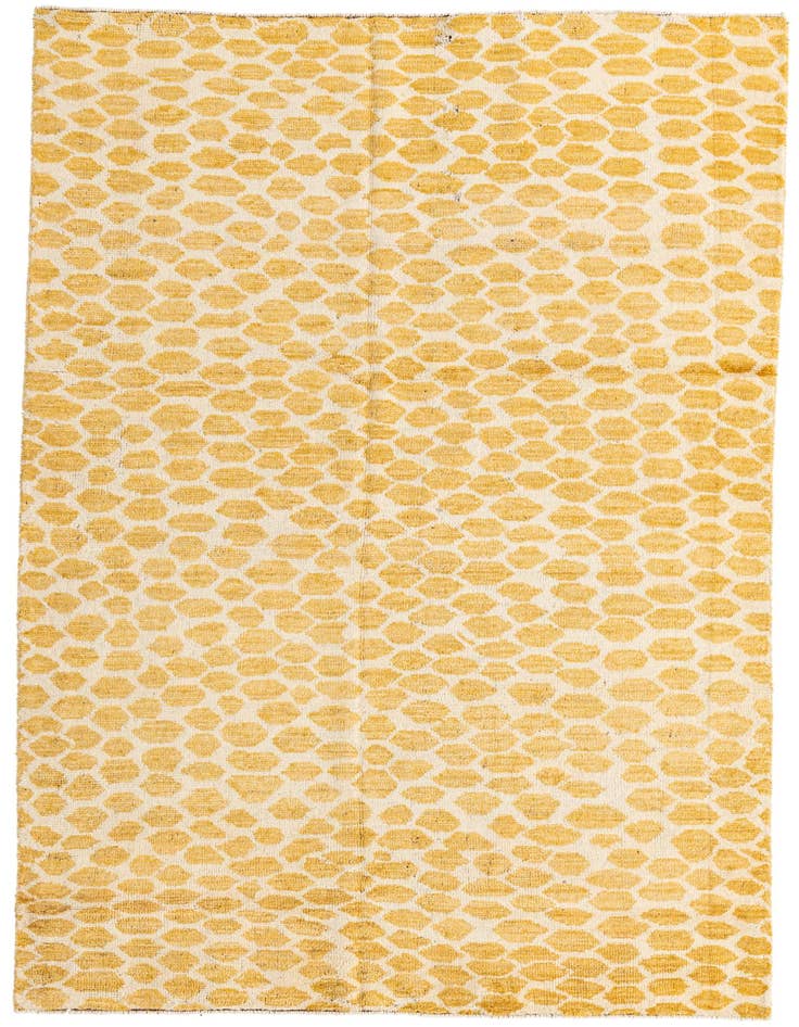 Detail image of 5' 1 x 8' Hand Knotted Moroccan Wool Rug
