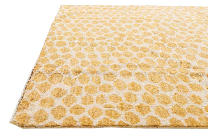 6' x 9' 3 Hand Knotted Moroccan Wool Rug