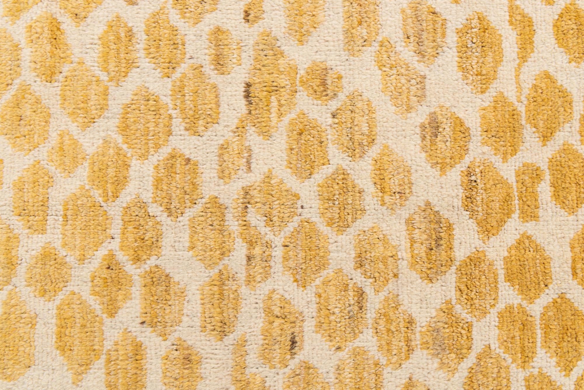 6' x 9' 3 Hand Knotted Moroccan Wool Rug