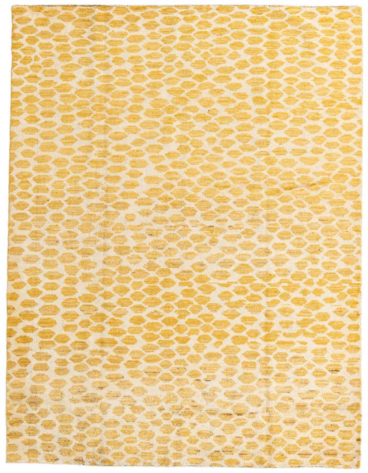 Detail image of 6' x 9' 3 Hand Knotted Moroccan Wool Rug