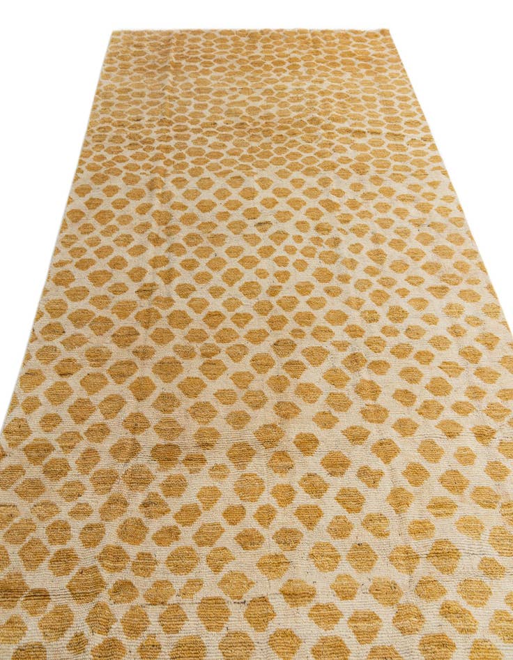 Detail image of 6' 2 x 9' 2  Hand Knotted Moroccan Wool Rug