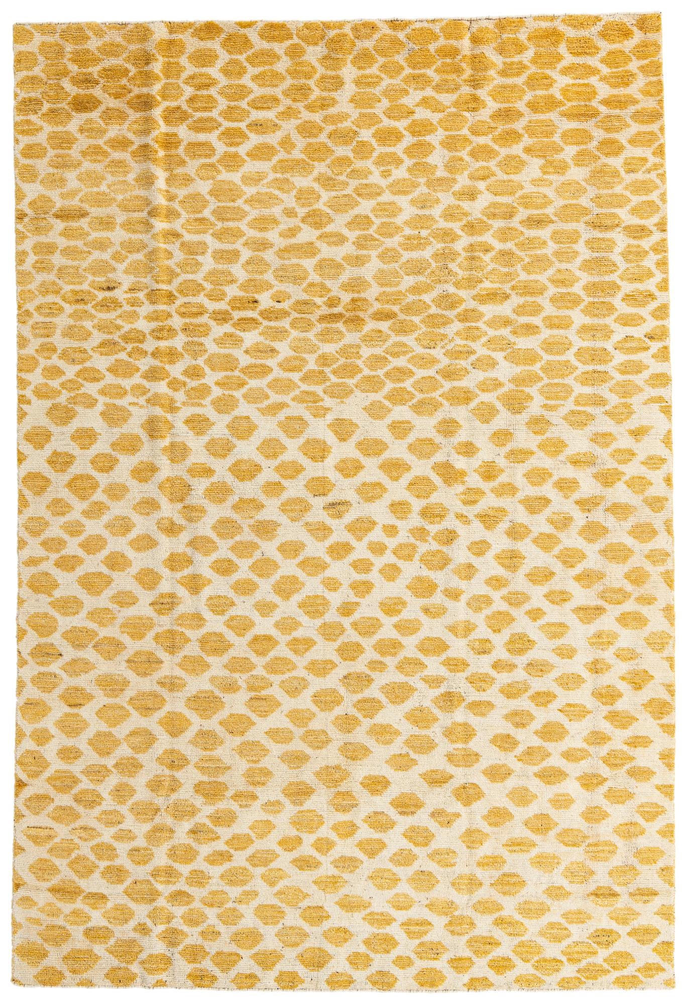 6' 2 x 9' 2 Hand Knotted Moroccan Wool Rug