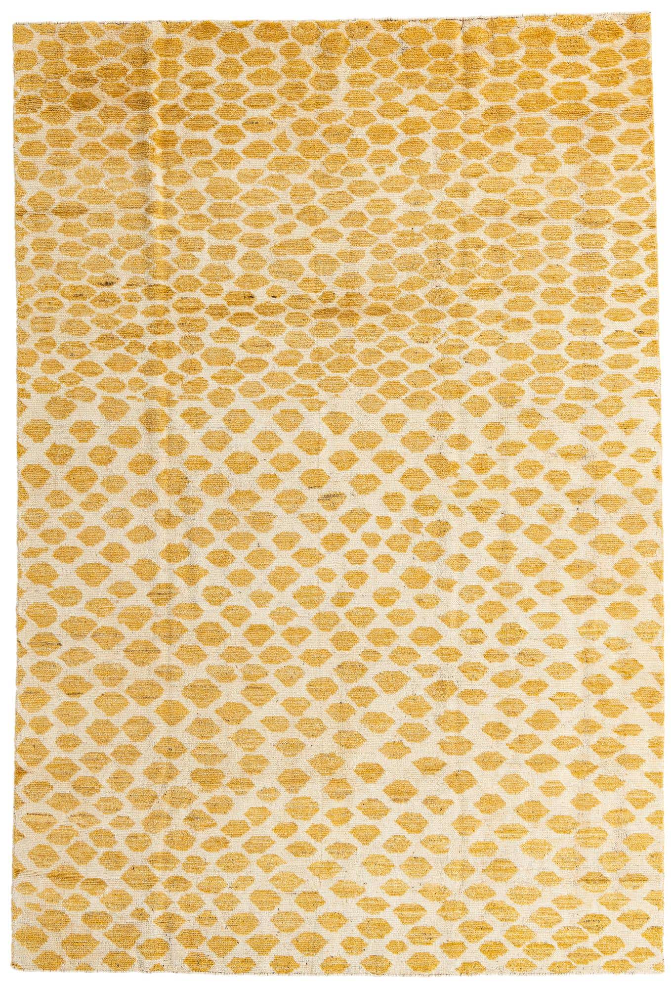 6' 2 x 9' 2 Hand Knotted Moroccan Wool Rug