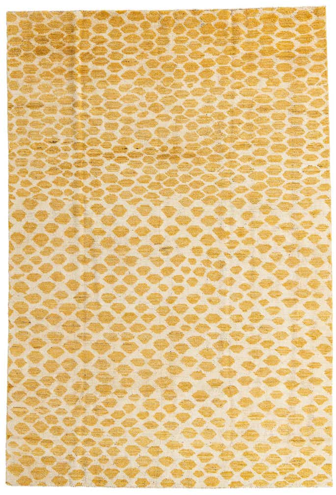 6' 2 x 9' 2 Hand Knotted Moroccan Wool Rug