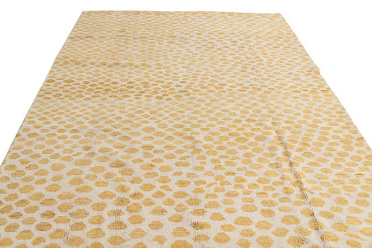 Detail image of 6' 1 x 9' 3 Hand Knotted Moroccan Wool Rug
