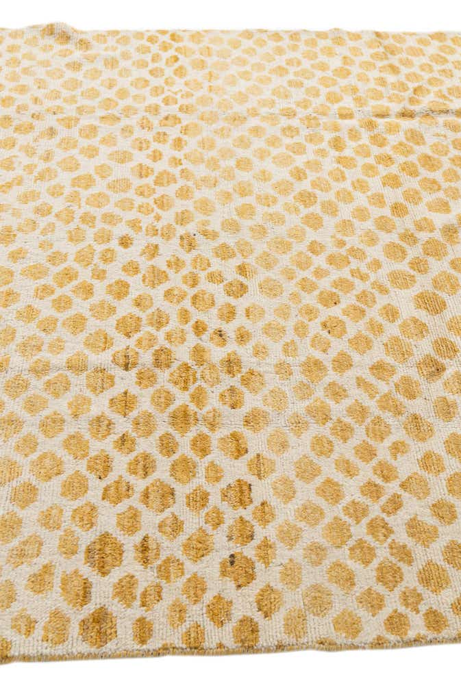 6' 1 x 9' 3 Hand Knotted Moroccan Wool Rug