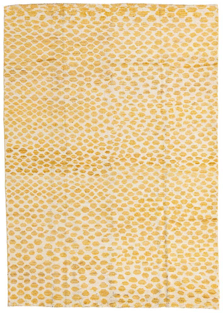 6' 1 x 9' 3 Hand Knotted Moroccan Wool Rug