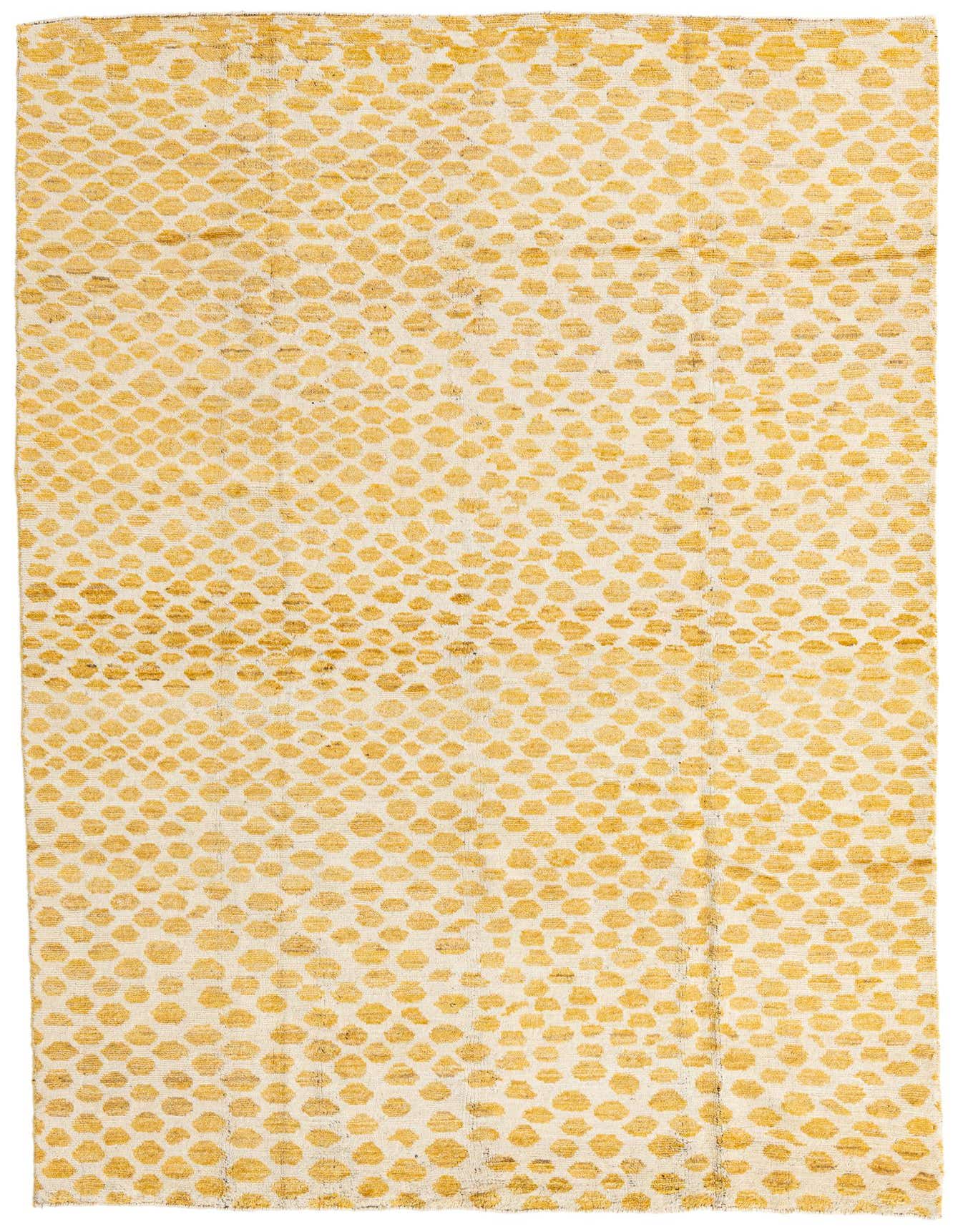 6' 1 x 9' 3 Hand Knotted Moroccan Wool Rug