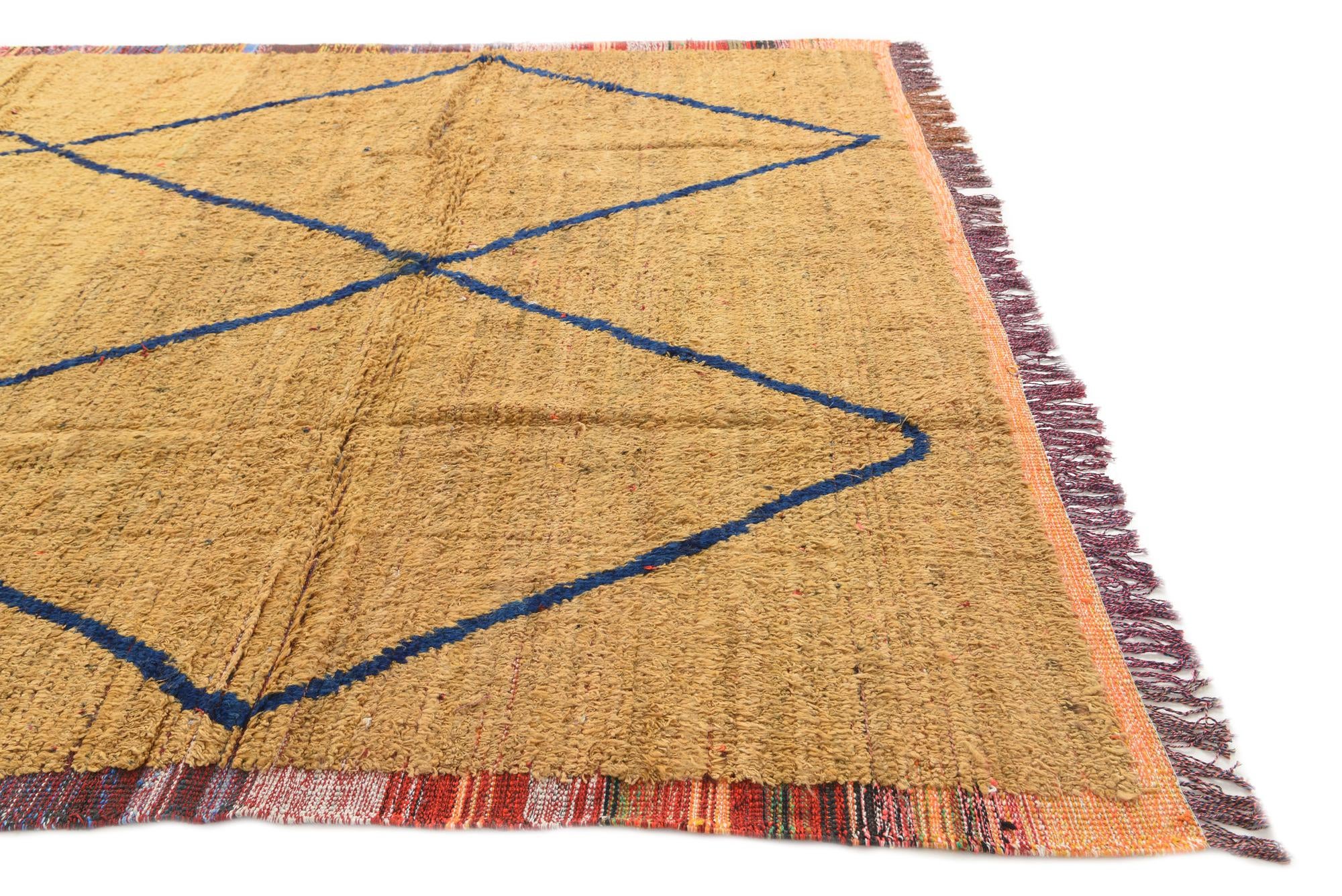 9' 2 x 11' 10 Hand Knotted Moroccan Wool Rug