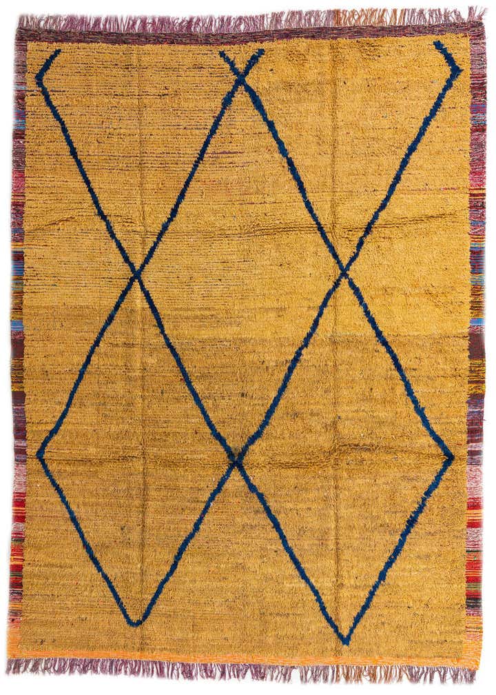 9' 2 x 11' 10 Hand Knotted Moroccan Wool Rug