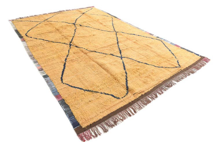 Detail image of 8' 9 x 12' 8 Hand Knotted Moroccan Wool Rug