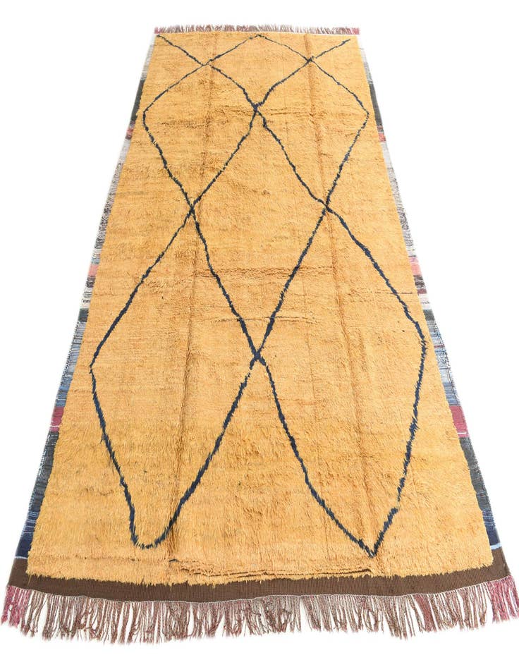 Detail image of 8' 9 x 12' 8  Hand Knotted Moroccan Wool Rug