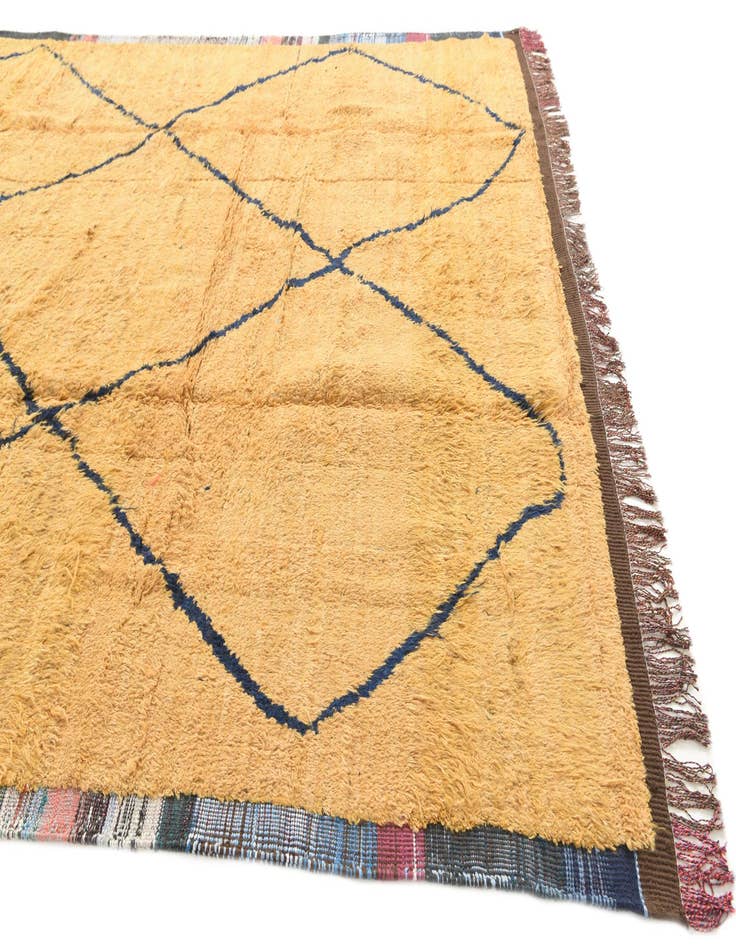 Detail image of 8' 9 x 12' 8  Hand Knotted Moroccan Wool Rug