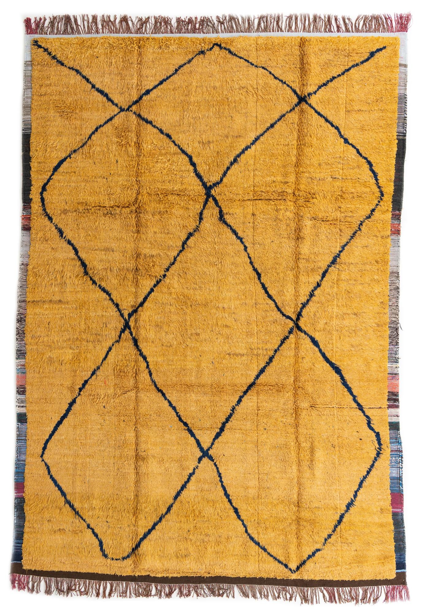 8' 9 x 12' 8 Hand Knotted Moroccan Wool Rug
