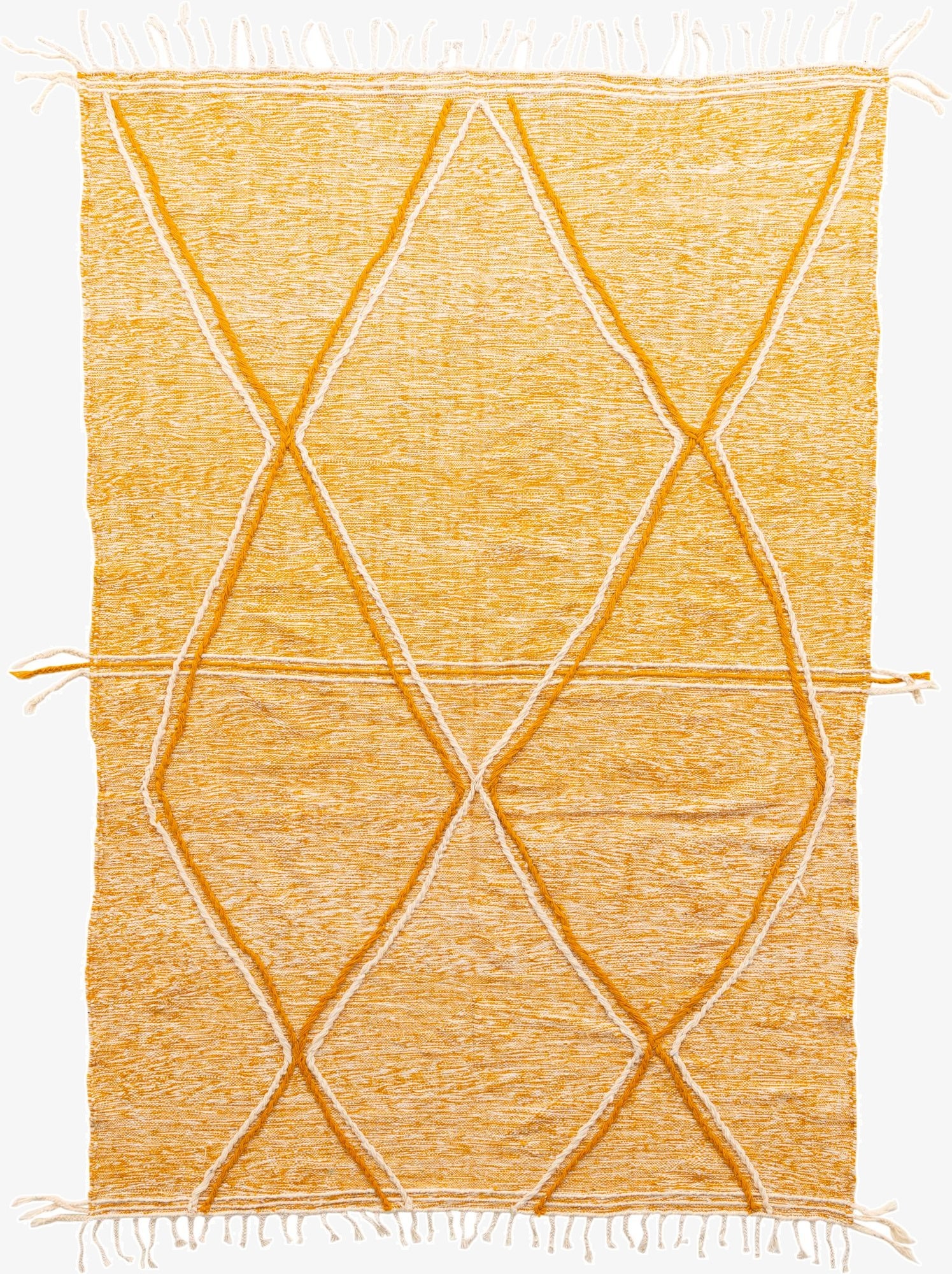 6' 6 x 9' 7  Hand Knotted Moroccan Wool Rug