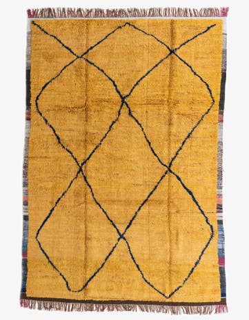 8' 9 x 12' 8 Hand Knotted Moroccan Wool Rug