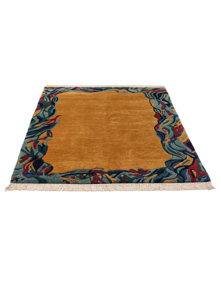 Detail image of 4' 11 x 6' 3  Hand Knotted Nepal Wool Rug