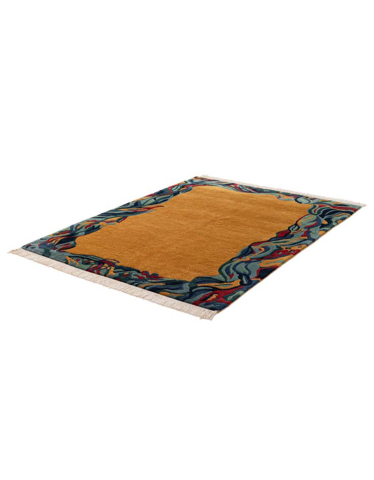 Detail image of 4' 11 x 6' 3  Hand Knotted Nepal Wool Rug