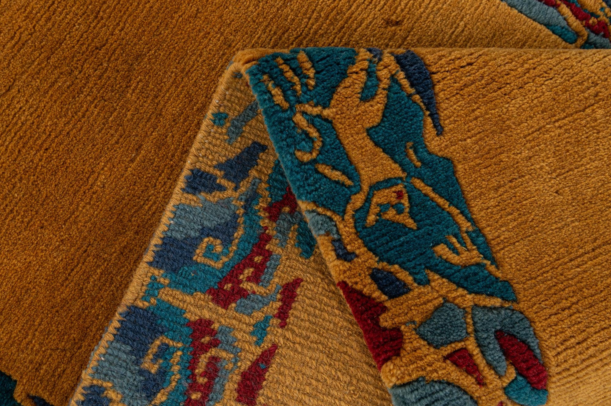 2' 5 x 4' 8 Hand Knotted Nepal Wool Rug
