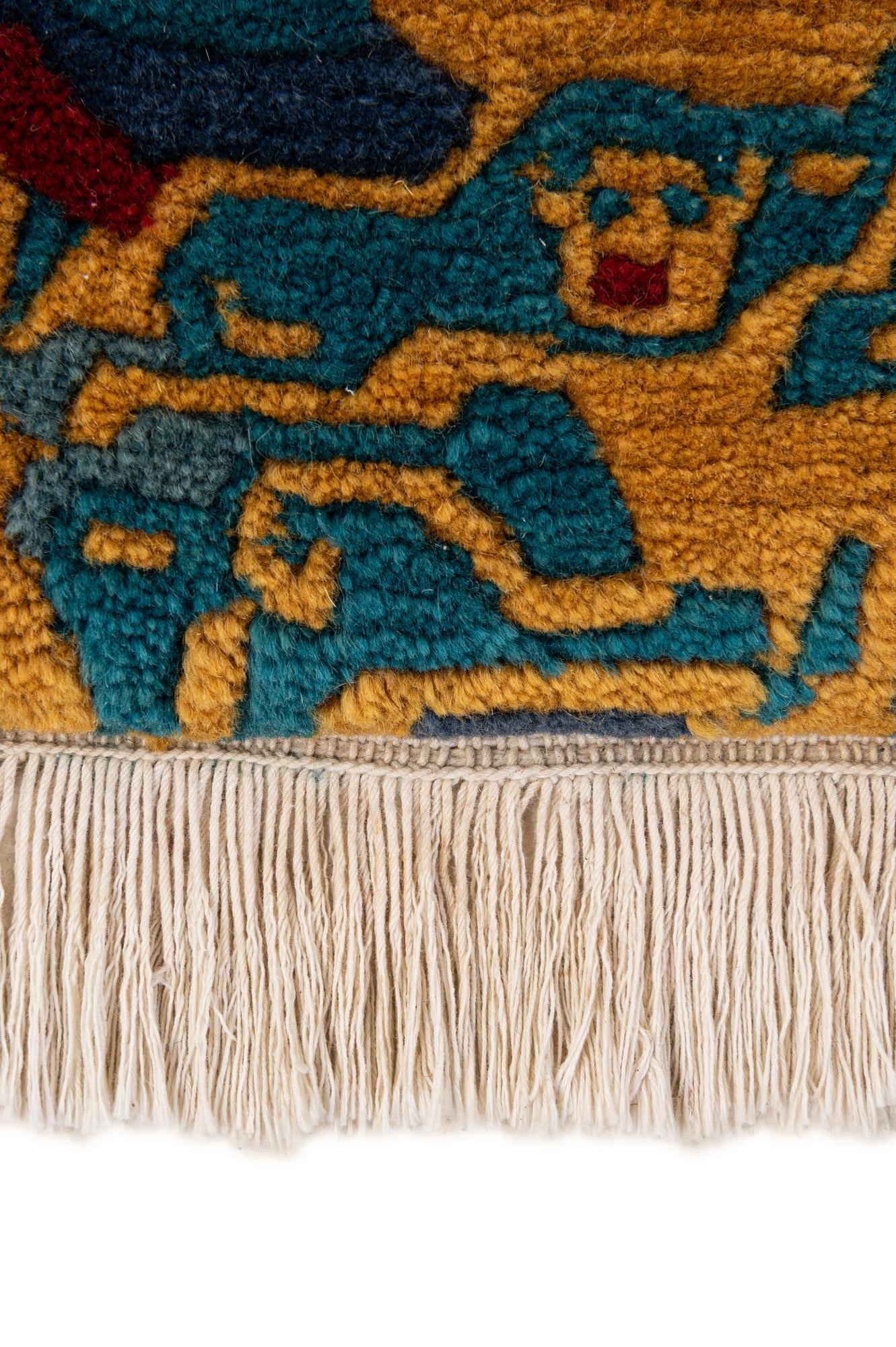 2' 5 x 4' 8 Hand Knotted Nepal Wool Rug