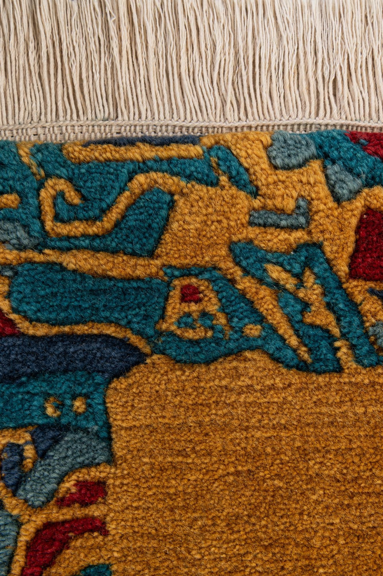 2' 5 x 4' 8 Hand Knotted Nepal Wool Rug