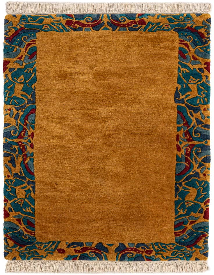 Detail image of 2' 5 x 4' 8 Hand Knotted Nepal Wool Rug